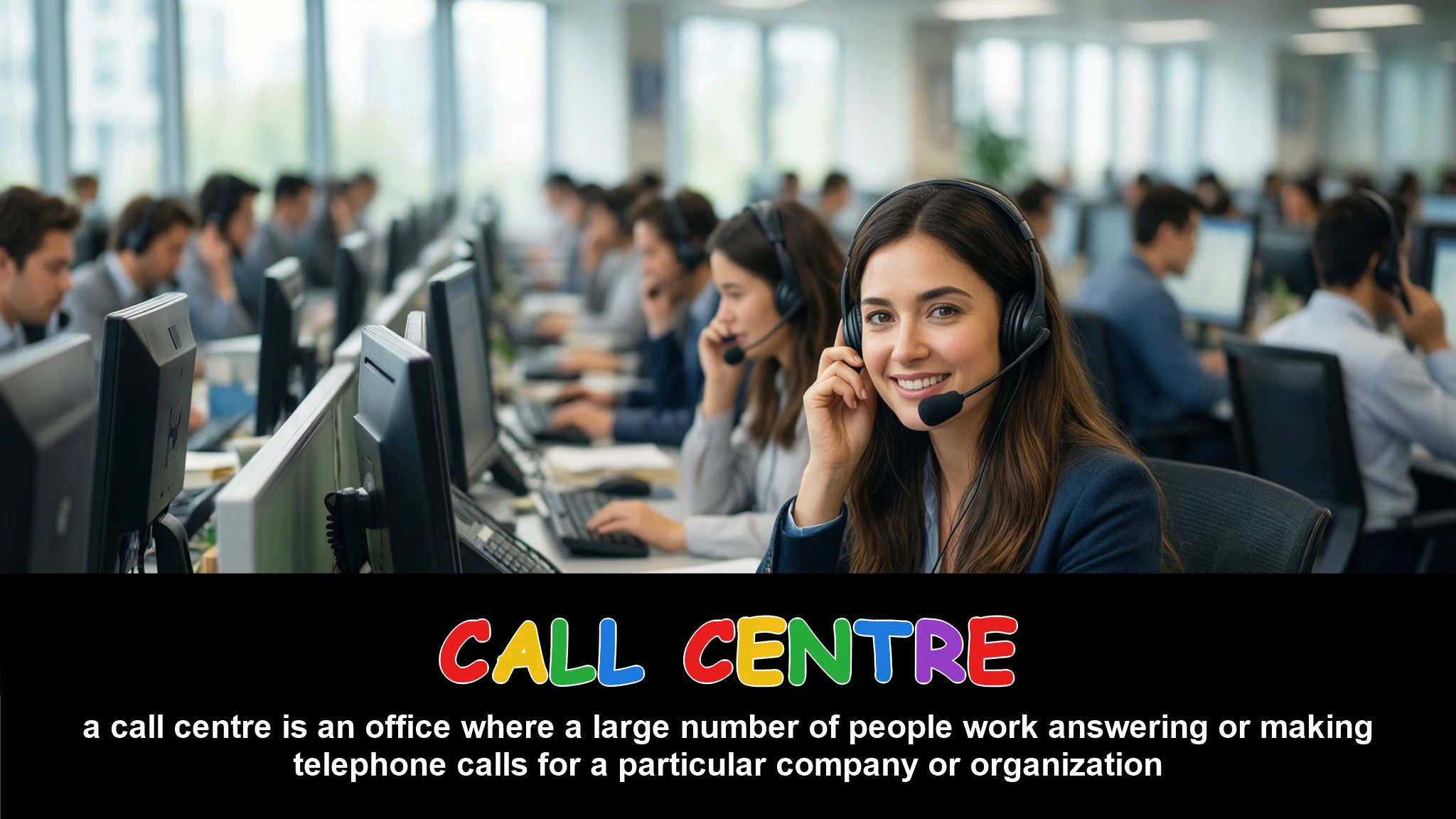 English Illustration for call centre
